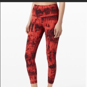 Lululemon Align HR Pant 25” Game Day Red Tie Dye 6